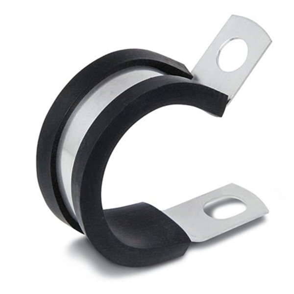 Kmc KMC Stampings COL0409AL .25 in. Aluminum Medium Duty Clamp With Epdm Rubber Cushion .281 Screw Hole Diameter  50 Pieces COL0409AL